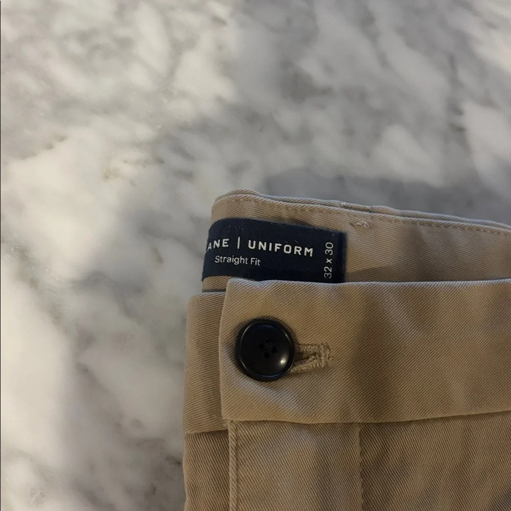 Men's Everlane Tan “Uniform” Pants
